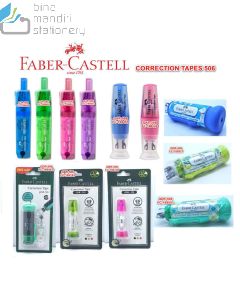 Tipex kertas pita koreksi Faber-Castell Correction Tape SR 506 Barrel Blue (169451R)