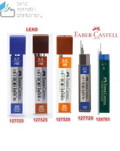 Jual Isi ulang pensil mekanik Faber-Castell Lead Superfine 0.5 HB (127525) terlengkap di toko alat tulis