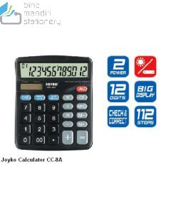 Jual Kalkulator Meja 12 Digit Joyko Calculator CC-8A termurah harga grosir Jakarta