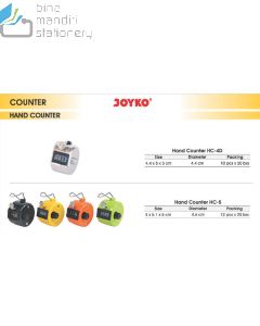 Gambar Joyko Hand Counter HC-4DJA Alat Penghitung Zikir Tasbih Klik  merek Joyko