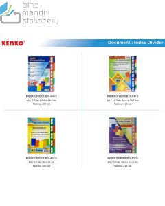 sample Image stationery Pembatas Buku Kenko IDV-B505 Index Divider